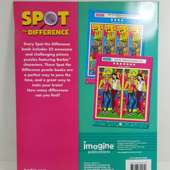Bafrbie Spot the difference activity book - Picture 5 of 5
